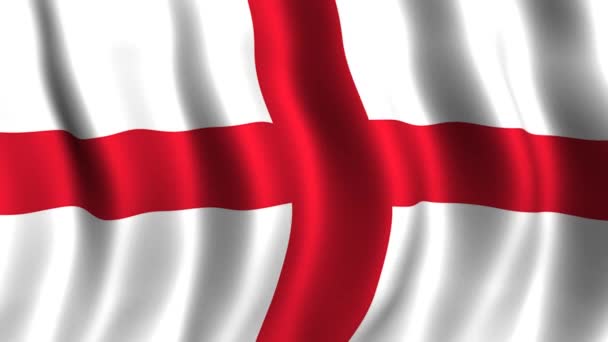 Bandeira da Inglaterra — Vídeo de Stock