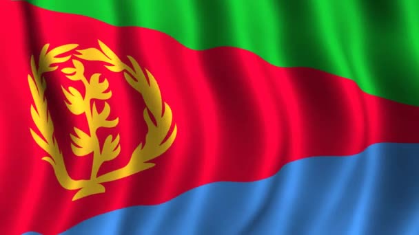Flag of Eritrea — Stock Video