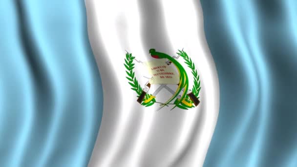 Bandera de Guatemala — Vídeos de Stock