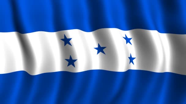 Flagge von Honduras — Stockvideo