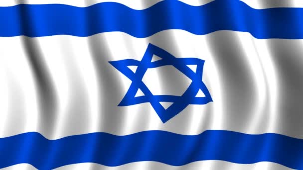 イスラエルの旗 — ストック動画