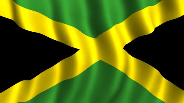 Vlag van Jamaica — Stockvideo