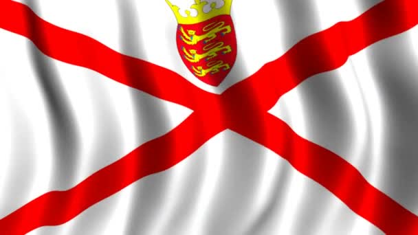 Flag of Jersey — Stock Video