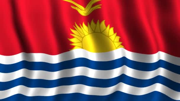 Bandeira de Kiribati — Vídeo de Stock