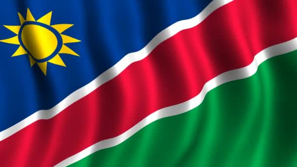 Bandeira de namibia — Vídeo de Stock