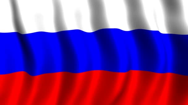 Bandera de Rusia — Vídeo de stock