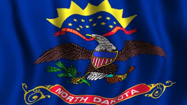 Bandeira de North Dakota — Vídeo de Stock