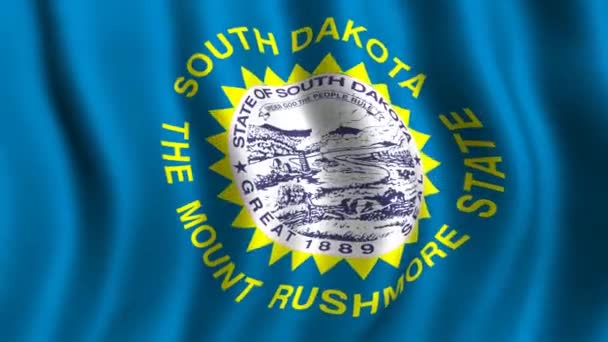 Bandera de South Dakota — Vídeos de Stock