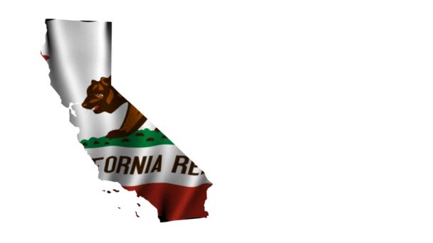 Flag of California — Stock Video