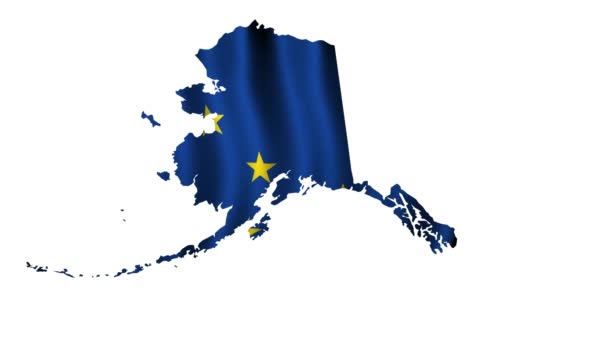 Bandeira do Alasca — Vídeo de Stock
