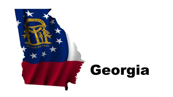 Flag of Georgia — Stock Photo, Image