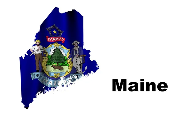 Flag of Maine — Stock Photo, Image