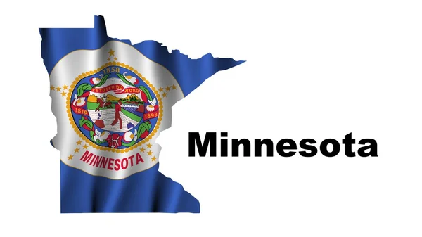 Флаг Миннесоты — стоковое фото