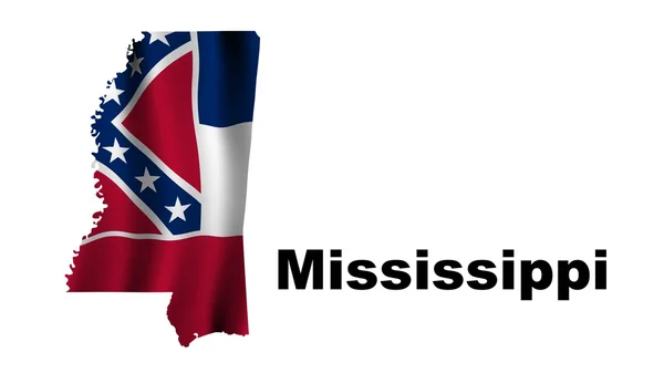 ミシシッピ州の旗 — ストック写真