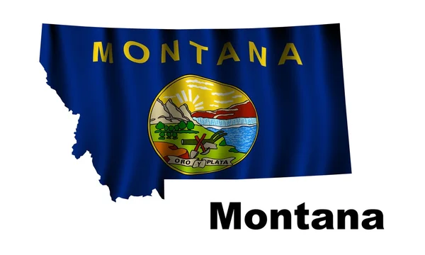 Vlag van montana — Stockfoto