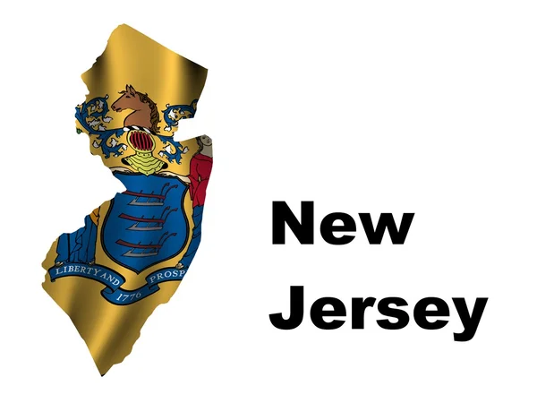 Bandeira de New Jersey — Fotografia de Stock