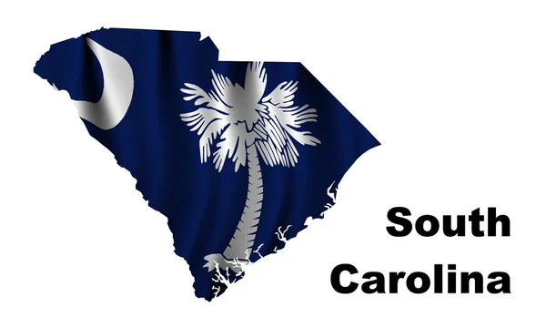 Vlag van Zuid-carolina — Stockfoto
