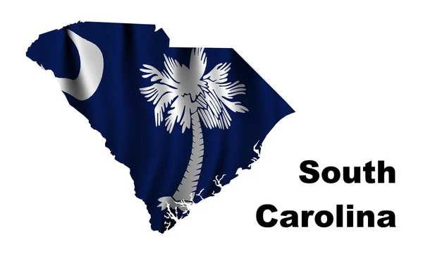 Bandeira de South Carolina — Fotografia de Stock