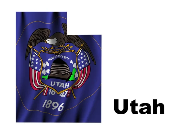 Flagga utah — Stockfoto