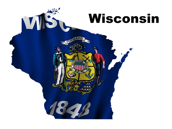 Flag of Wisconsin — Stock Photo, Image