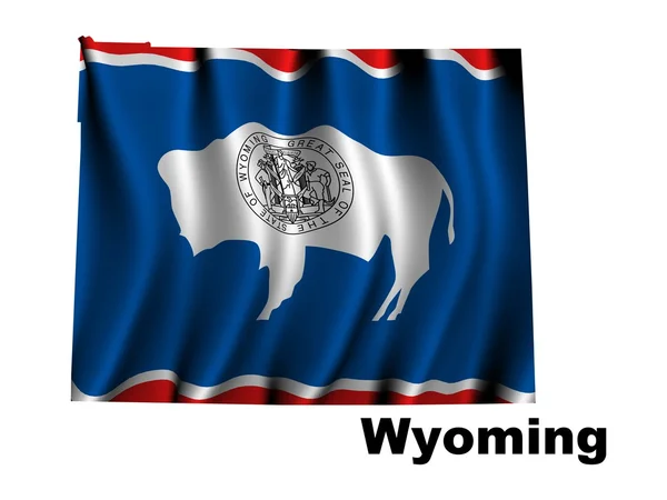 Flagga wyoming — Stockfoto