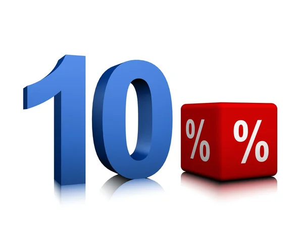 10% — Fotografia de Stock