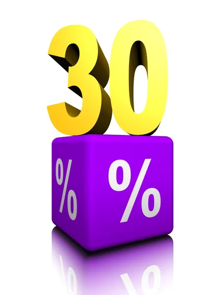 30% — Fotografia de Stock