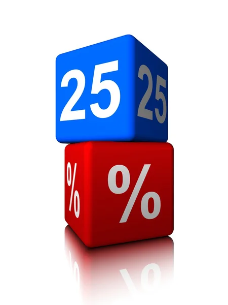 25%. — Fotografia de Stock