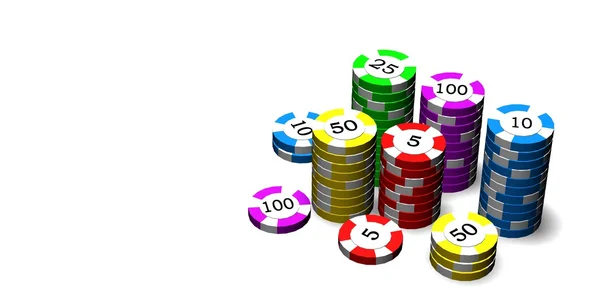 Poker Chips — Stockfoto