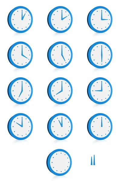 Kolekcja zegarów — Zdjęcie stockowe