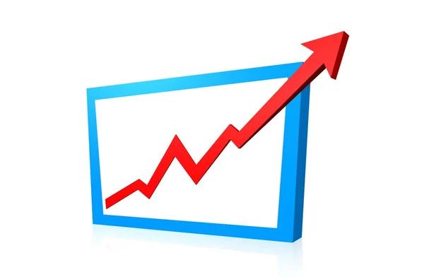 3D graphic chart — Stock Photo, Image