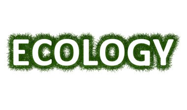 Ekoloji başlık ile çim civarı