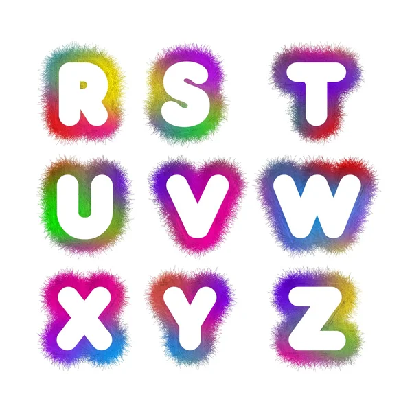 Alphabet R - Z — Stock Photo, Image