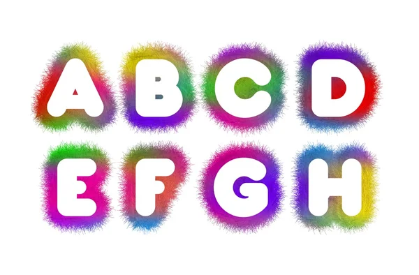 Alphabet A - F — Stock Photo, Image