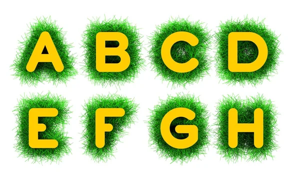 Alphabet A to H — Stock Photo, Image