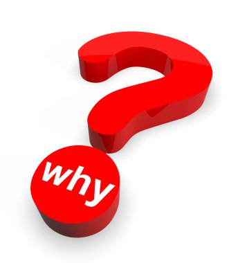 3D soru işareti ile kelime neden