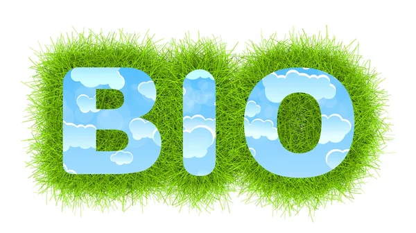 Tytuł Bio — Zdjęcie stockowe