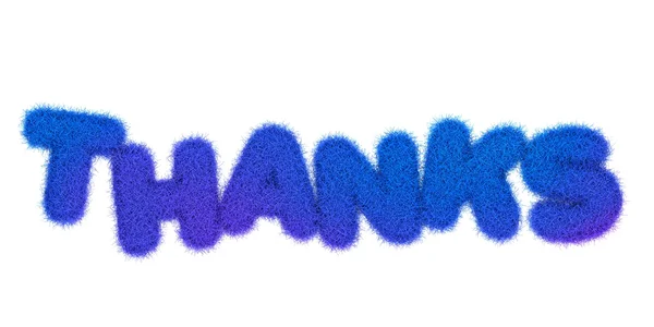 Thanks  abstract rendered title — Stock Photo, Image