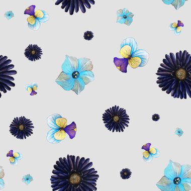 Kusursuz çiçek deseni, çiçekli arkaplan