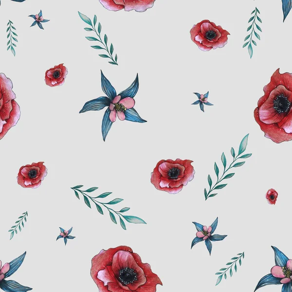 seamless flower pattern, background with flowers