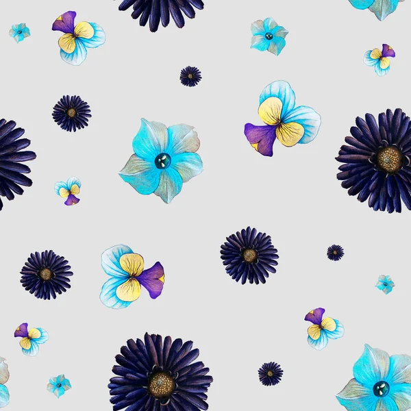 seamless flower pattern, background with flowers