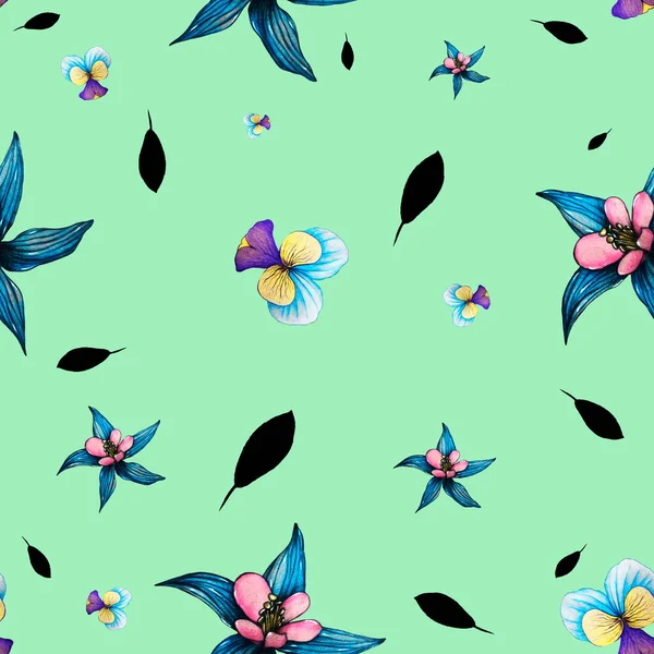 seamless flower pattern, background with flowers