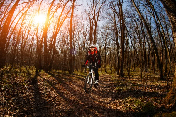 Cyklista, jízda kole — Stock fotografie