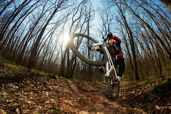 Cyclist Riding the Bike — Stock Photo, Image