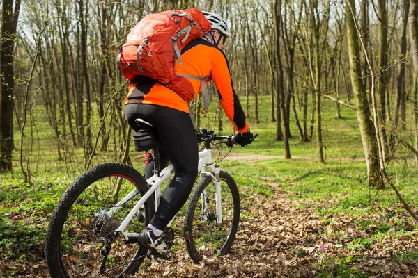 Cyklista, jízda kole — Stock fotografie