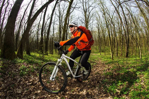 Ciclista montando la bicicleta — Foto de Stock