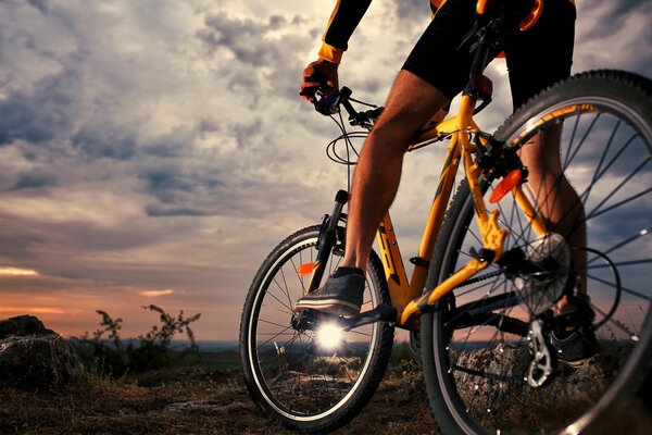 Mountain Bike cyclist riding outdoor