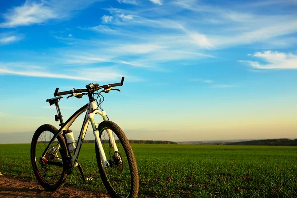 Bicycle on a road. travel concept — Stock Photo, Image