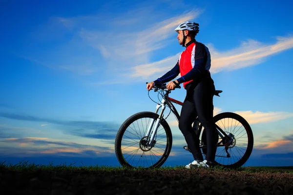 Binicilik bisiklet bisikletçi — Stok fotoğraf