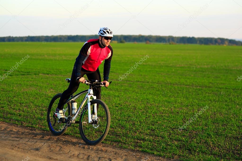 Mountain Bike cyclist riding outdoor